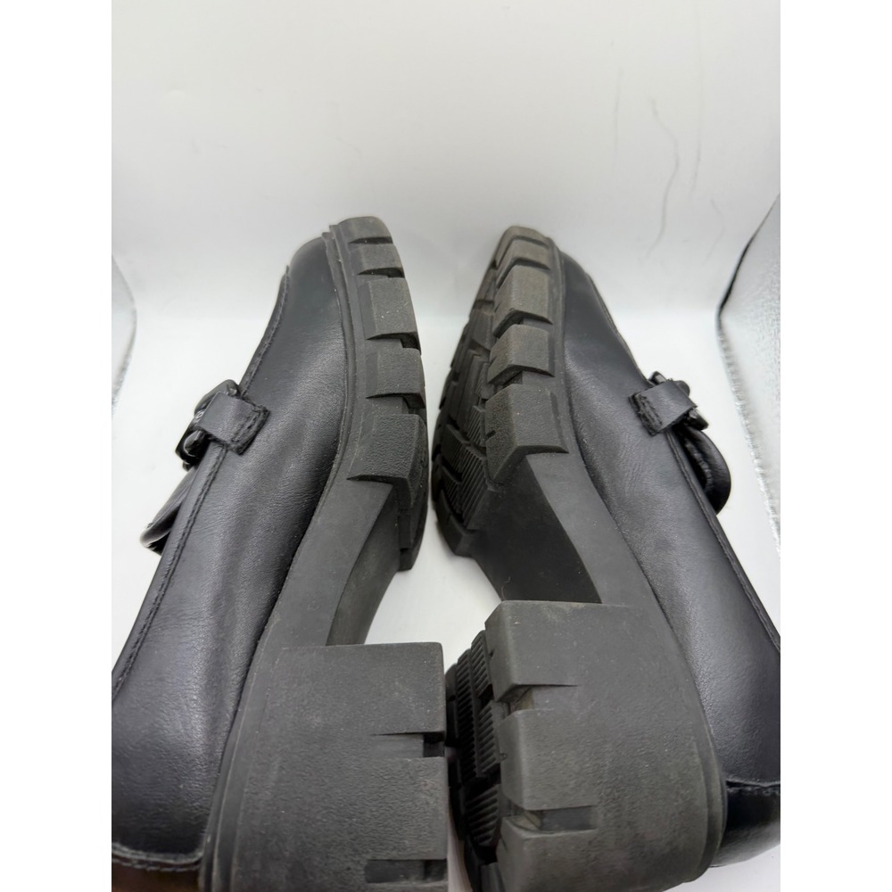 Madden Girl Hoxtonn Black Platform Lug Sole Chain Loafers Womens 8.5M HOXT02J1 - Picture 6 of 8